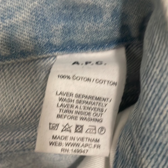 A.P.C. button fly jeans, size 29 - Picture 4 of 14